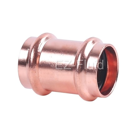 Ez-Fluid 1/2 P x P COPPER PRESS COUPLING NO STOP EZPC010